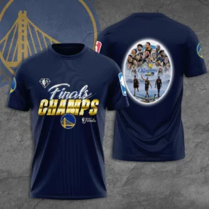 Golden State Warriors T shirt 3D S4 navy