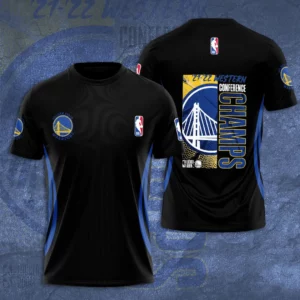Golden State Warriors T shirt 3D S5 black