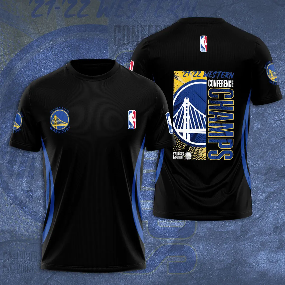 Golden State Warriors T shirt 3D S5 black