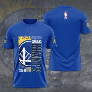 Golden State Warriors T shirt 3D S6 BLue