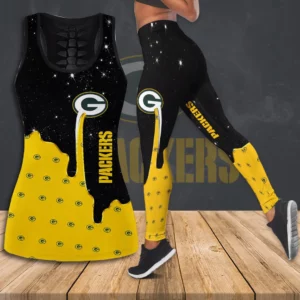 Green Bay Packers Hollow Tank Top Leggings 02