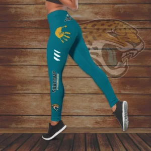 Jacksonville Jaguars Hollow Tank Top Leggings 03