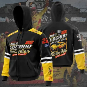 Joey Logano 2022 3D zip up hoodie