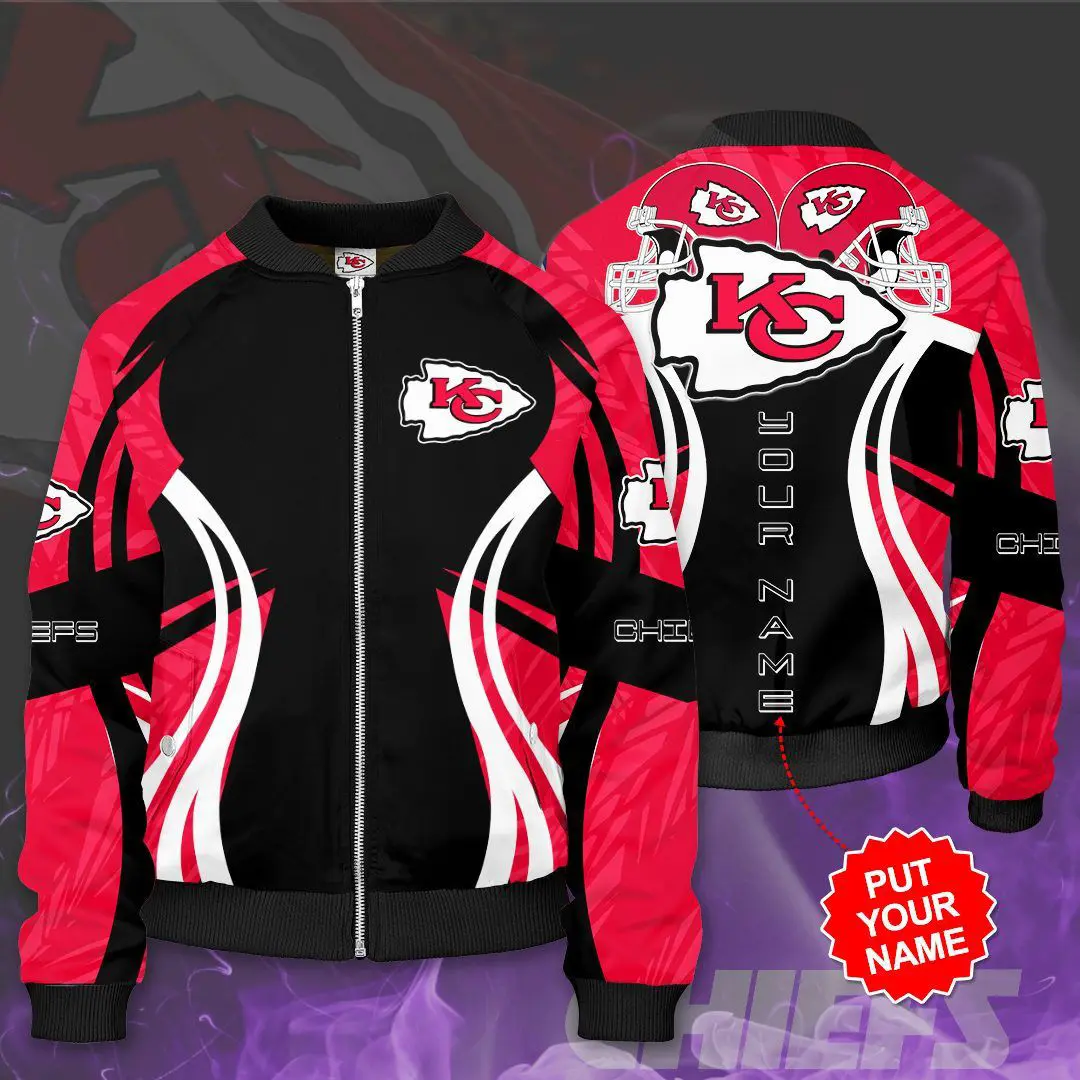 Kansas City Chiefs 3D Bomber Jacket 04