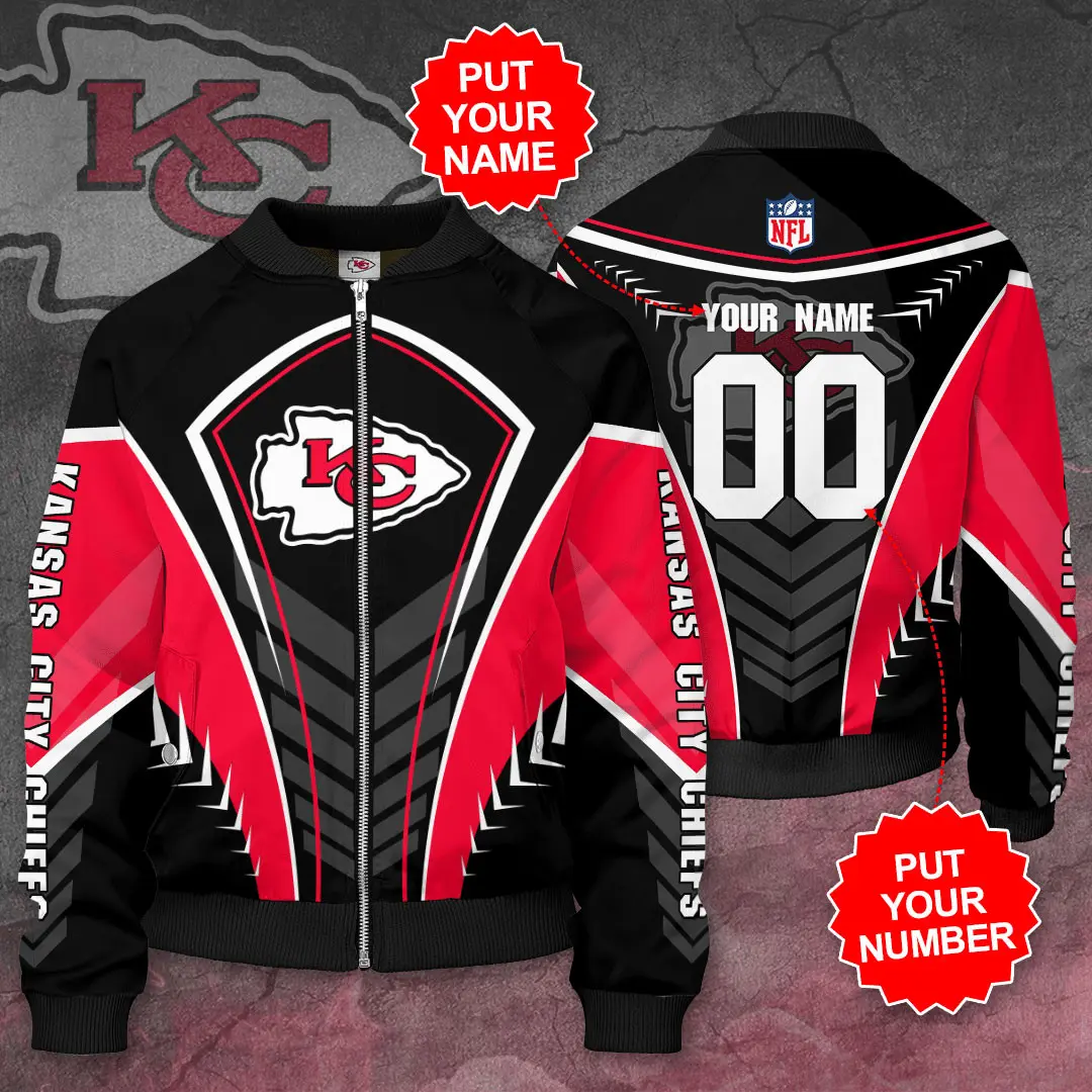 Kansas City Chiefs 3D Bomber Jacket 05