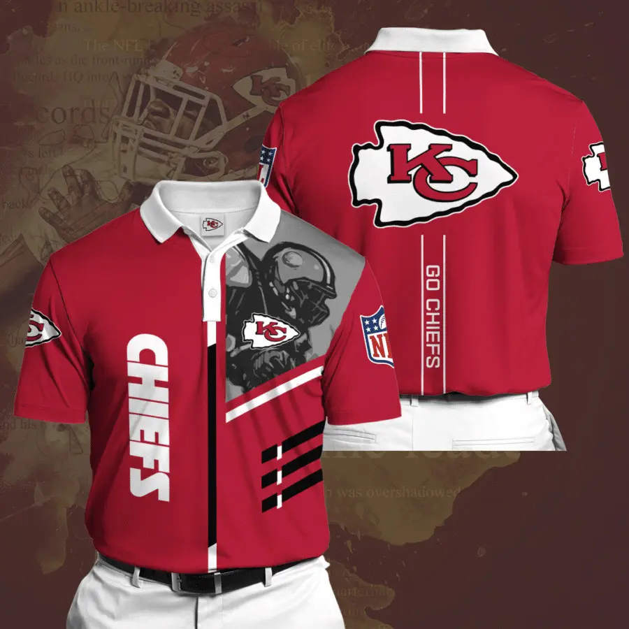 Kansas City Chiefs 3D Polo 01