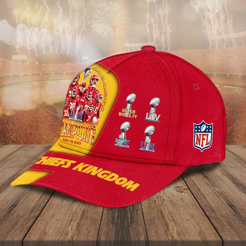 Kansas City Chiefs Back to Back Cap XXLTEE0624P L