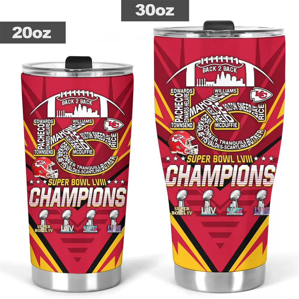 Kansas City Chiefs Tumbler Cup XXLTEE0524ZP SIZE