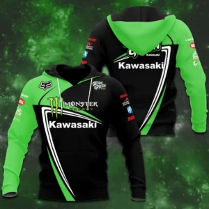 Kawasaki Racing Team 3D Apparels Hoodie