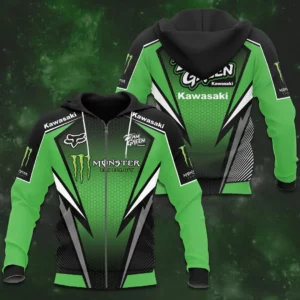 Kawasaki Racing Team 3D Apparels S2 Zip Hoodie