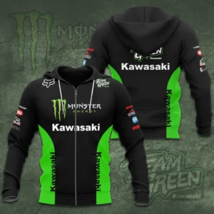 Kawasaki Racing Team 3D Apparels S4 Zip Hoodie