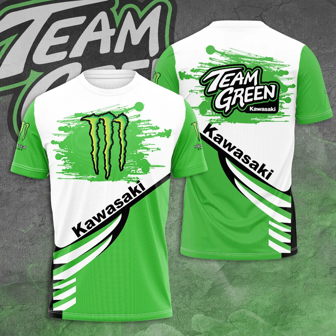Kawasaki Racing Team 3D T shirt S3