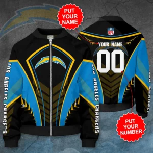 Los Angeles Chargers 3D Bomber Jacket 02