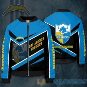 Los Angeles Chargers 3D Bomber Jacket 03