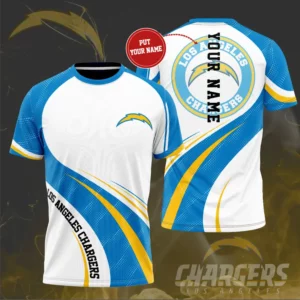 Los Angeles Chargers 3D T shirt 02
