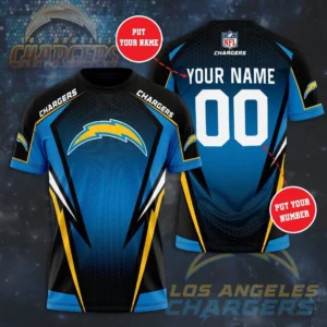 Los Angeles Chargers 3D T shirt 04