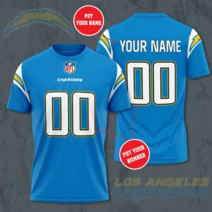 Los Angeles Chargers 3D T shirt 05