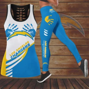 Los Angeles Chargers Hollow Tank Top Leggings