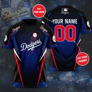 Los Angeles Dodgers 3D T shirt 02