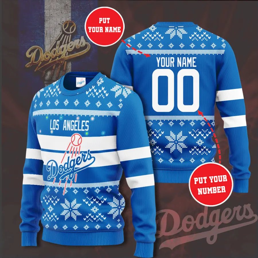 Los Angeles Dodgers 3D sweater