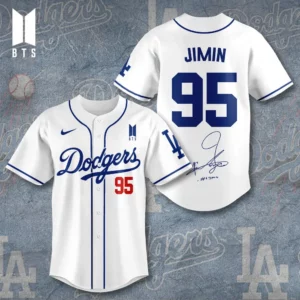 Los Angeles Dodgers x BTS Jimin Baseball Jersey