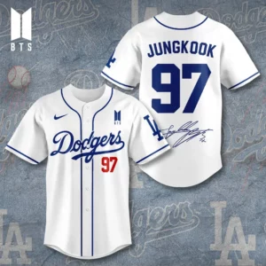 Los Angeles Dodgers x BTS Jungkook Baseball Jersey