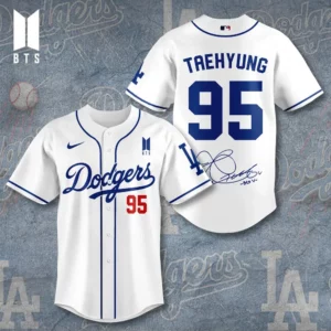 Los Angeles Dodgers x BTS Taehyung Baseball Jersey