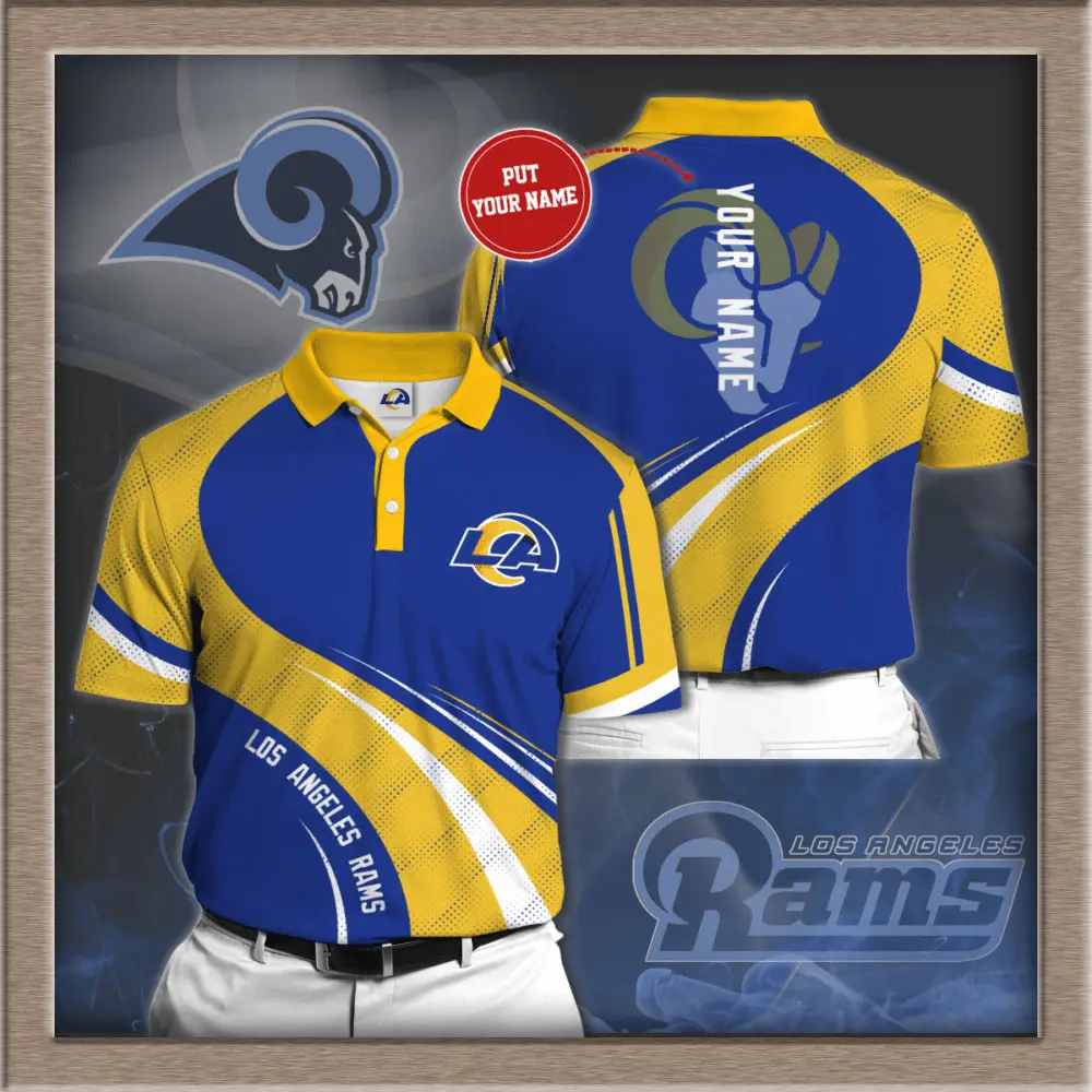 Los Angeles Rams 3D Polo 02