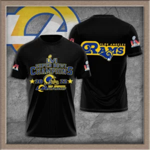Los Angeles Rams 3D T shirt 05