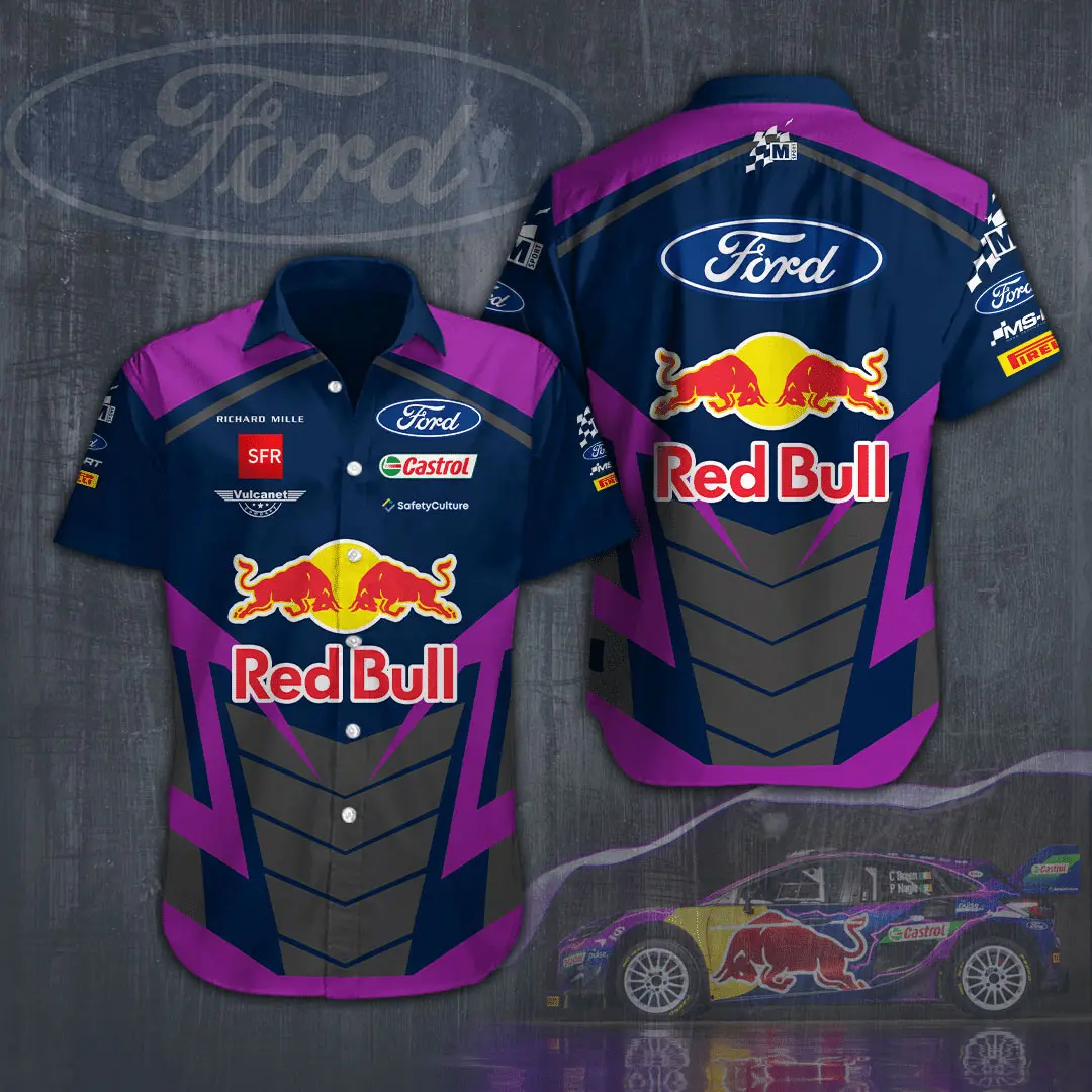 M Sport Ford World Rally Team short sleeve dress shirt 01