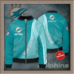 Miami Dolphins 3D Bomber Jacket 02