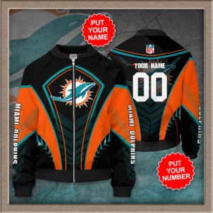 Miami Dolphins 3D Bomber Jacket 05