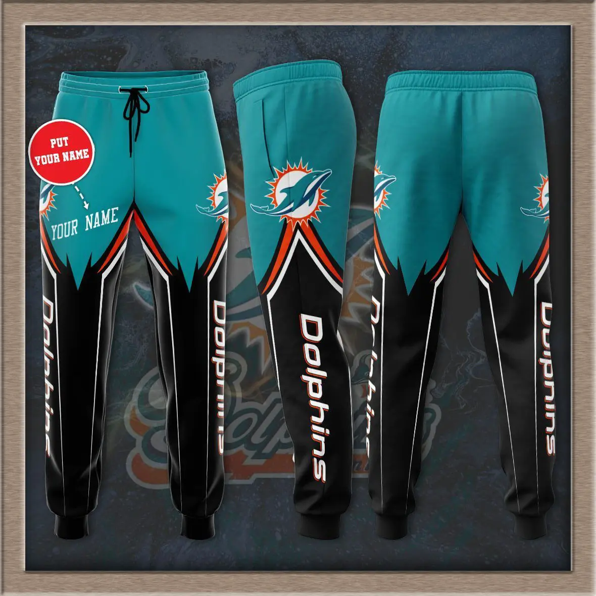 Miami Dolphins 3D Sweatpant 08
