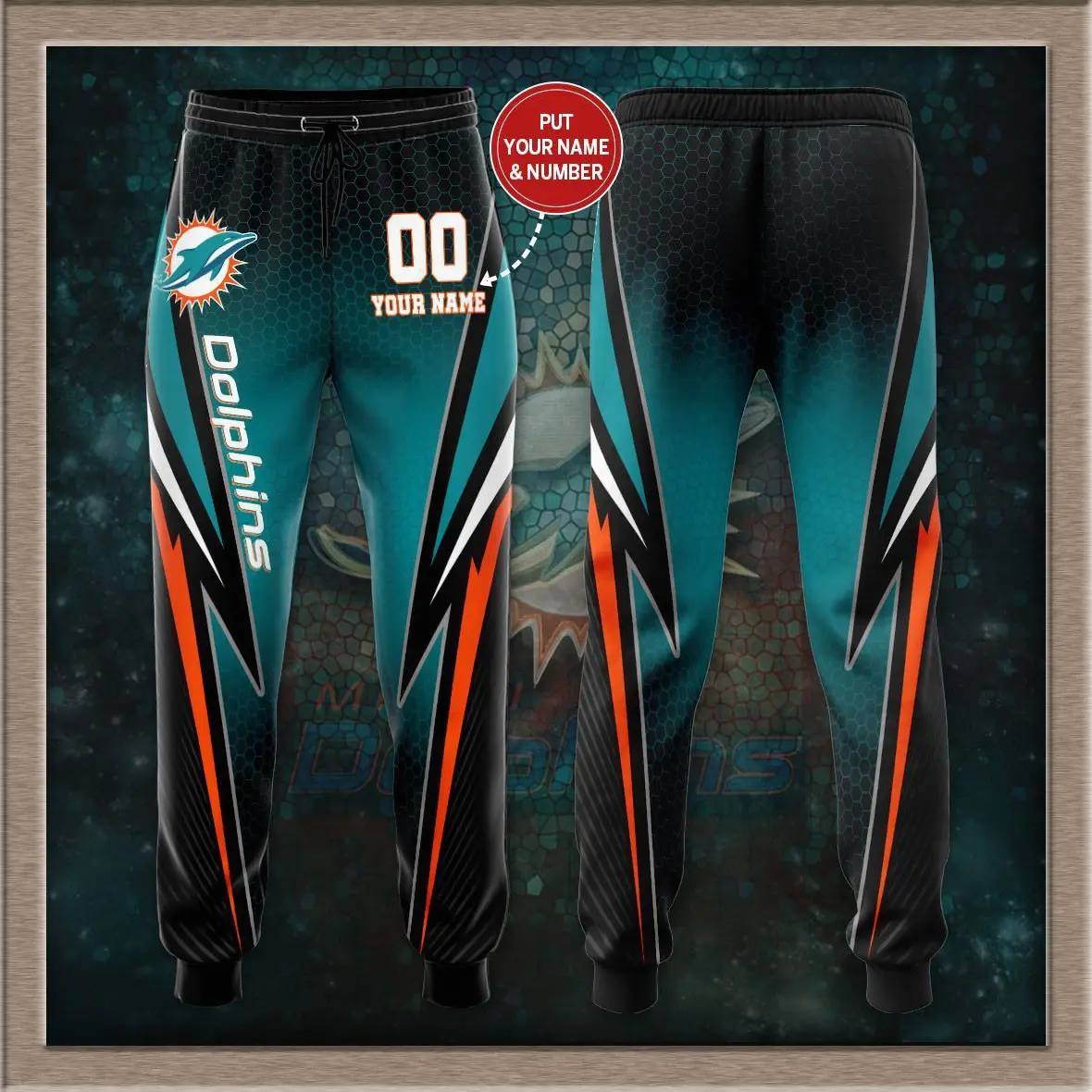 Miami Dolphins 3D Sweatpant 09