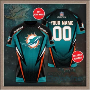 Miami Dolphins 3D T shirt 02