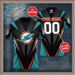 Miami Dolphins 3D T shirt 03