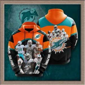 Miami Dolphins 3D hoodie 09