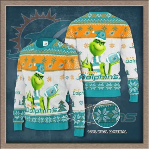 Miami Dolphins 3D sweater 03
