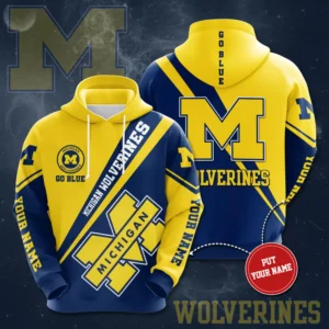 Michigan Wolverines 3D Hoodie 02