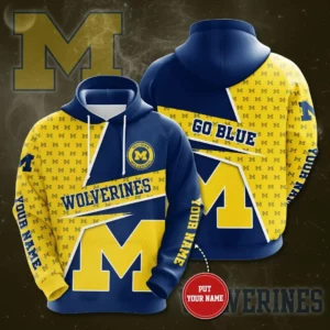 Michigan Wolverines 3D Hoodie 03