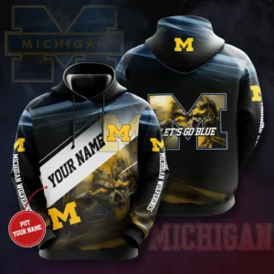 Michigan Wolverines 3D Hoodie 04