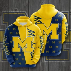Michigan Wolverines 3D Hoodie 07
