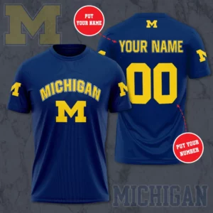 Michigan Wolverines 3D T shirt 03