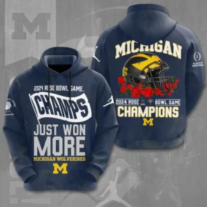 Michigan Wolverines Football Hoodie XXLTEE0124ZM