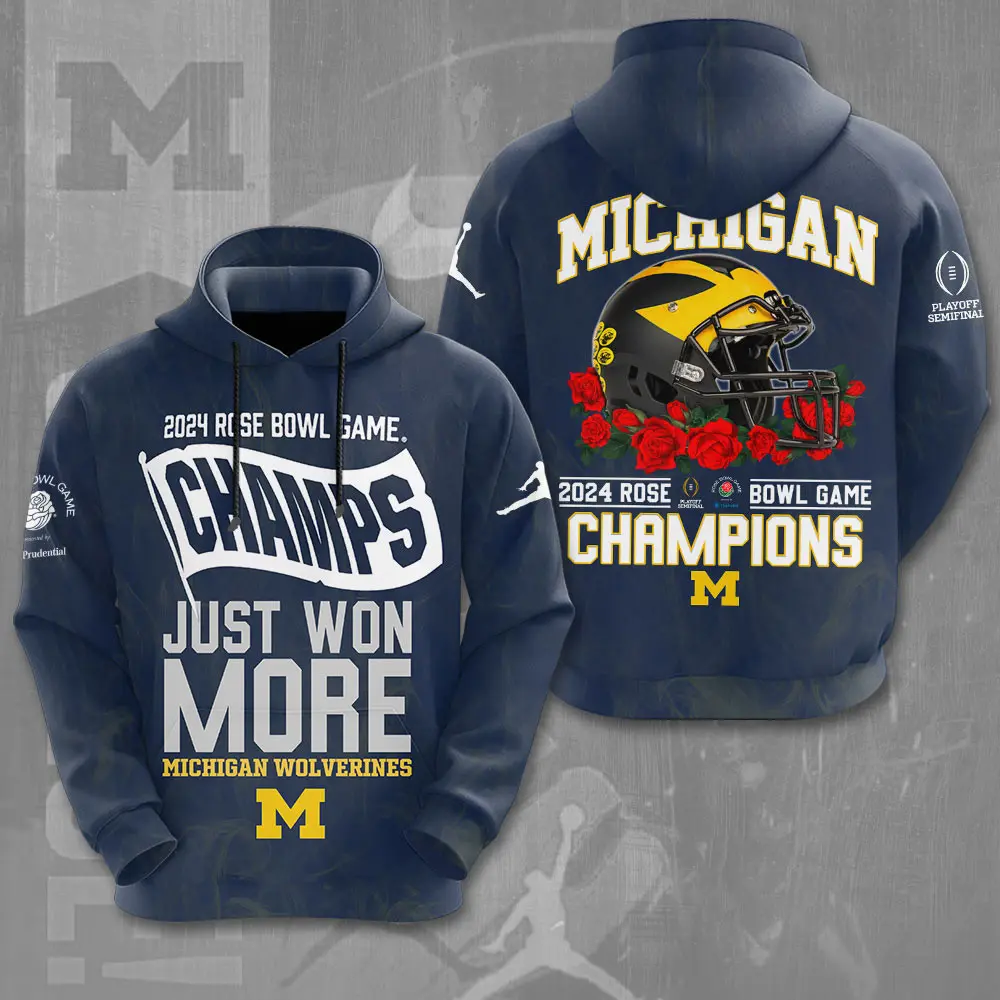 Michigan Wolverines Football Hoodie XXLTEE0124ZM