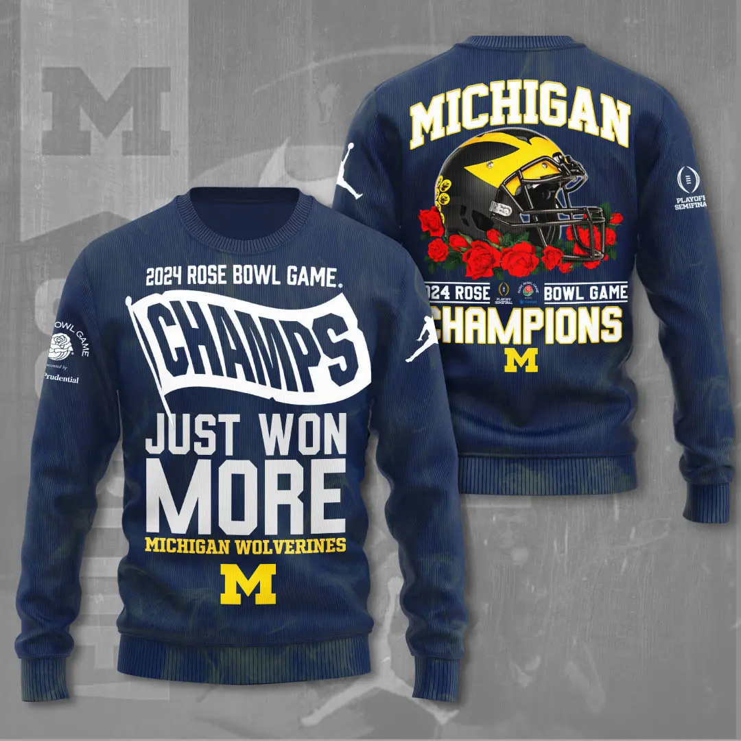 Michigan Wolverines Football Sweatshirt XXLTEE0124ZM