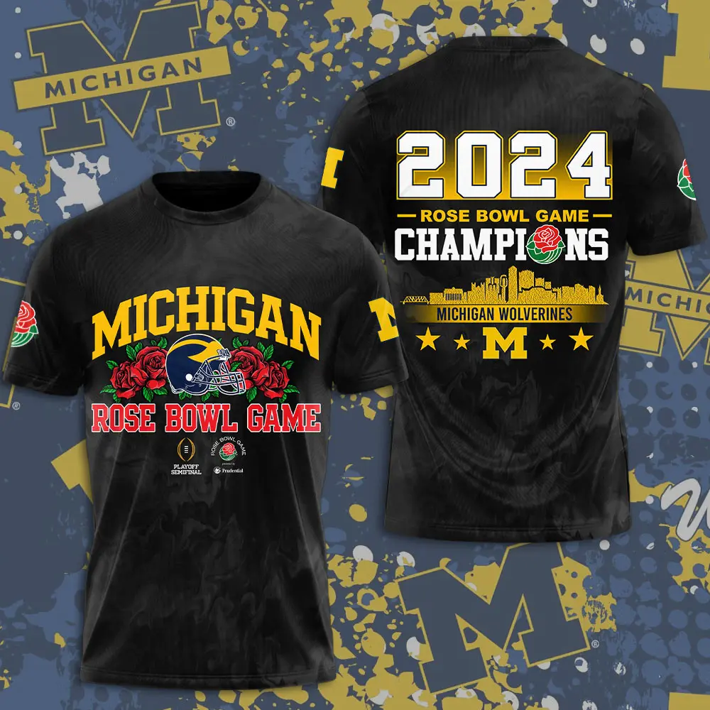 Michigan Wolverines Football T shirt XXLTEE0124SZ