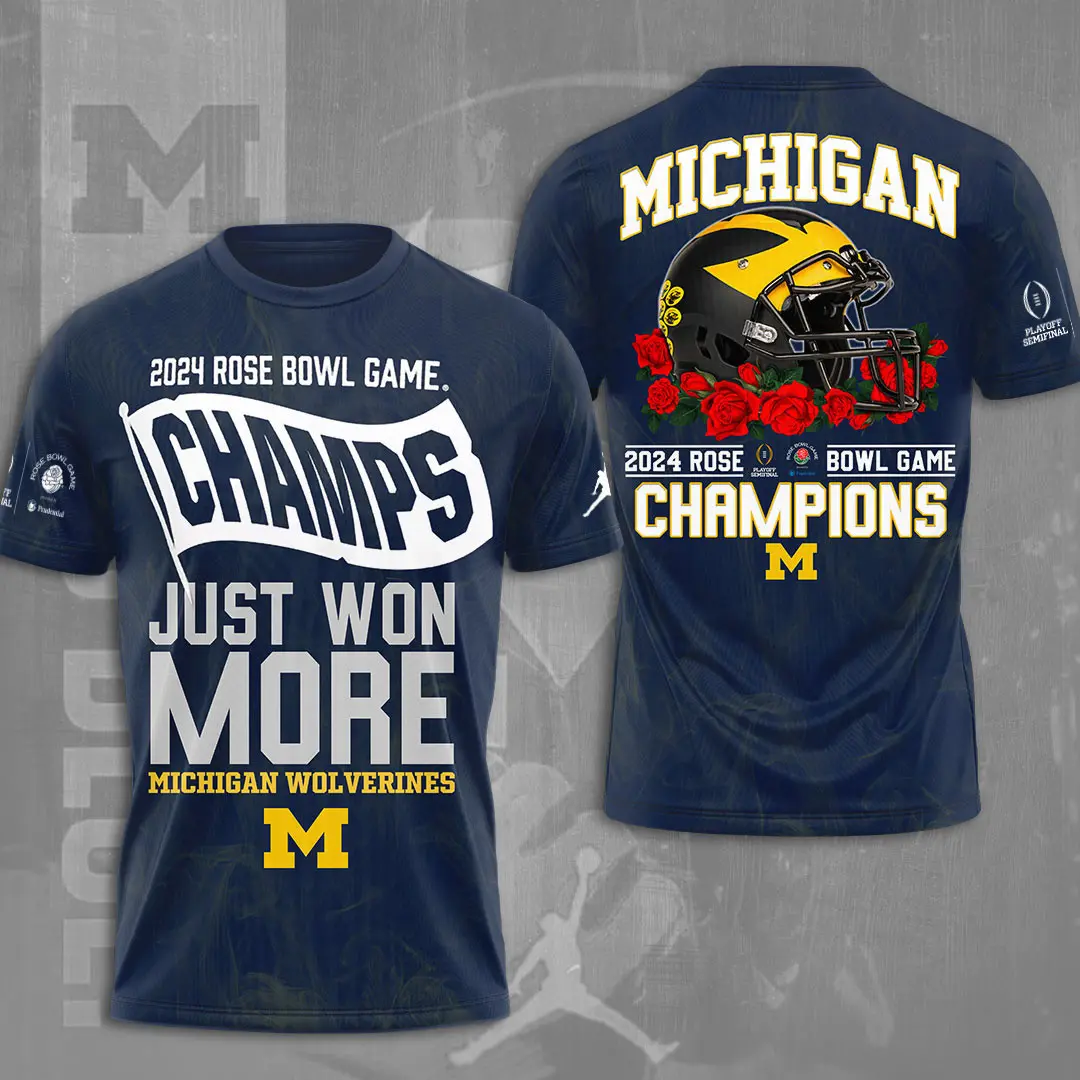 Michigan Wolverines Football T shirt XXLTEE0124ZM