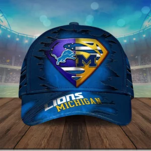 Michigan Wolverines Football X Detroit Lions Cap XXLTEE0524SJ