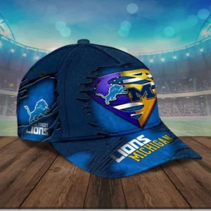 Michigan Wolverines Football X Detroit Lions Cap XXLTEE0524SJ R